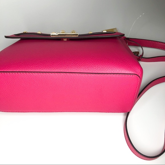 Michael Kors NWT Addison Messenger Bag Pink - Picture 10 of 16